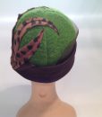 Leopard Textured Boiled Wool Cloche