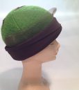 Leopard Textured Boiled Wool Cloche