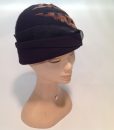 Leopard Textured Boiled Wool Cloche