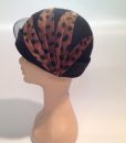 Leopard Textured Boiled Wool Cloche